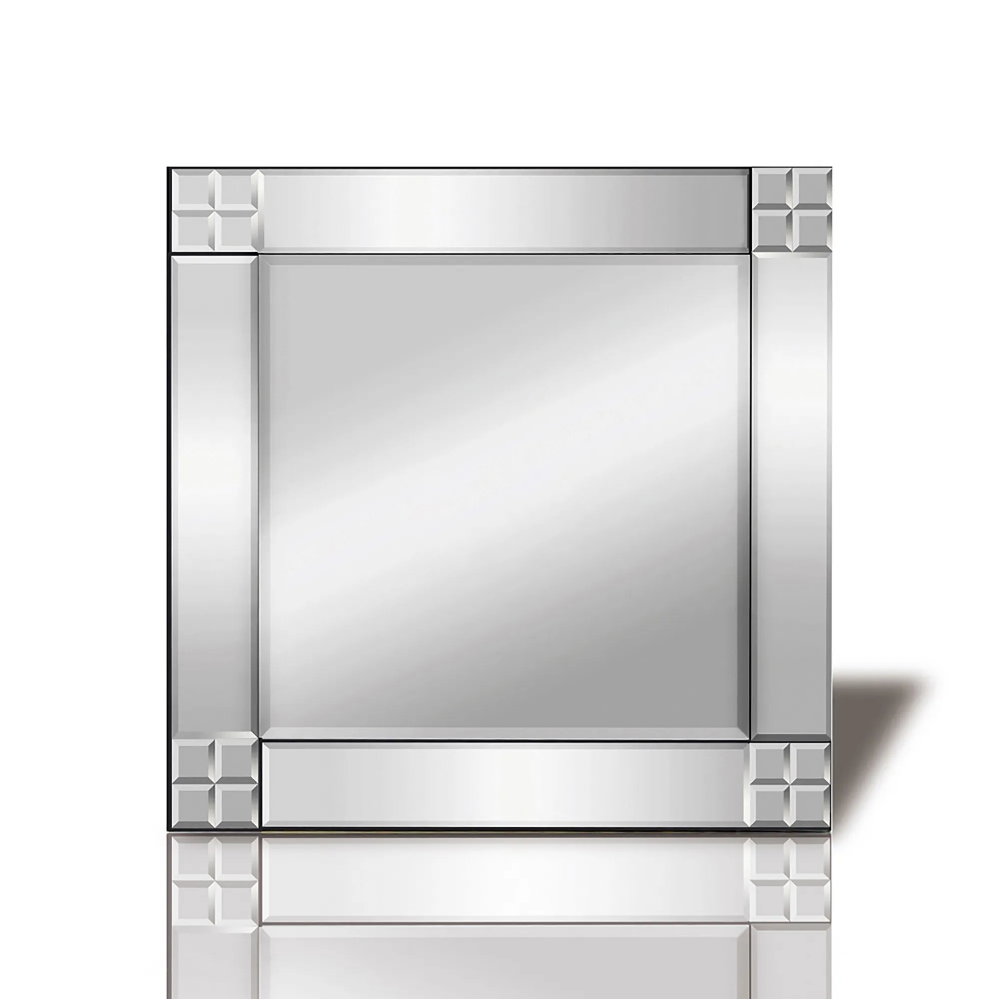 IM60366  Vita Square Cut Detailed Mirror *COLLECTION ONLY*